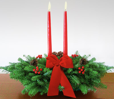 Balsam Christmas Centerpieces