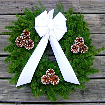 Balsam Christmas Wreath: Winter Wonderland Wreath